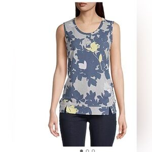 NWT Liz Claiborne Grey Heather floral top size 3X 🌸🌹🌺 A